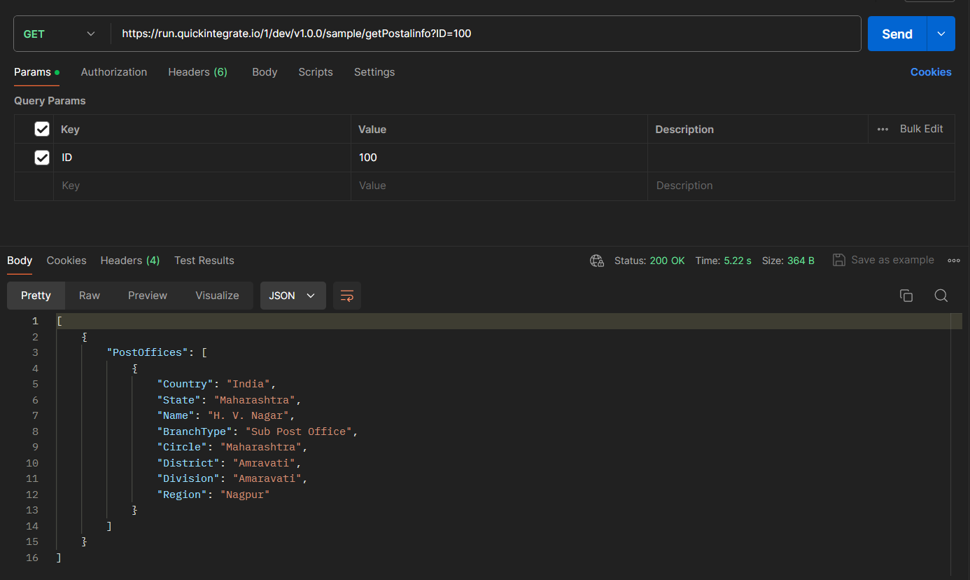 Accessing application using postman